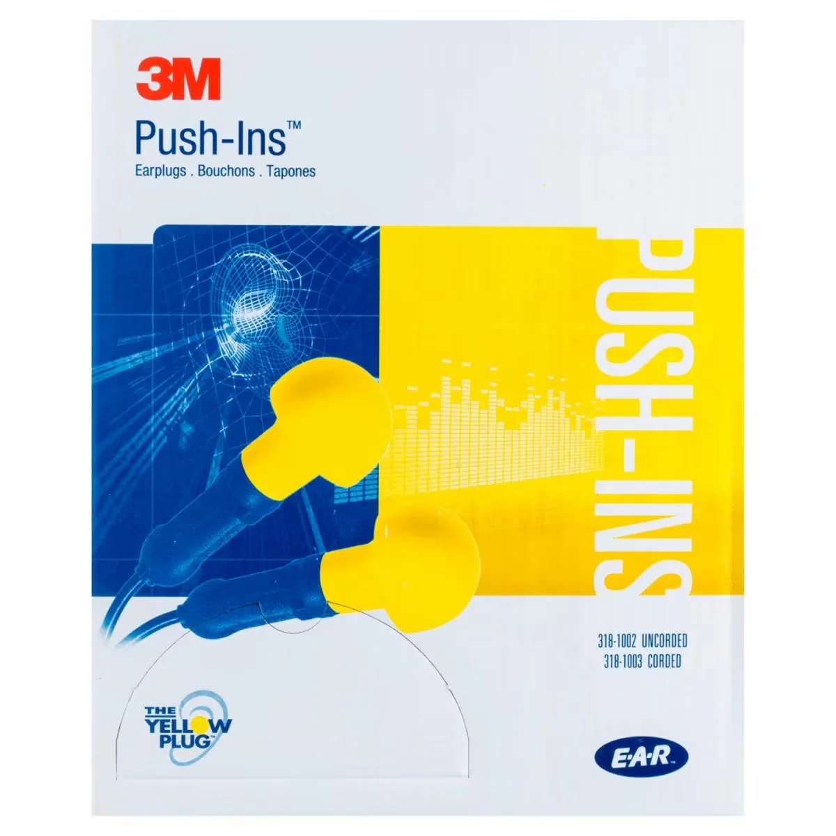 Box - 3M™ E-A-R™ Push-Ins™ Corded Earplugs (200 Pairs | SLC80 23dB, Class 4) - Image 4