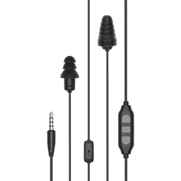 Plugfones® Guardian Plus™ Earplug-Earphone Hybrids with In-Line Mic (NRR 27/29) - Image 3