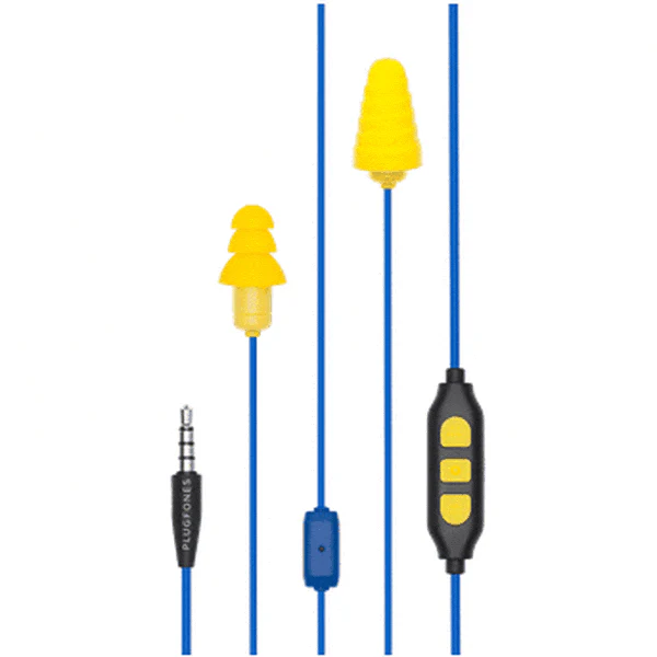 Plugfones® Guardian Plus™ Earplug-Earphone Hybrids with In-Line Mic (NRR 27/29) - Image 4
